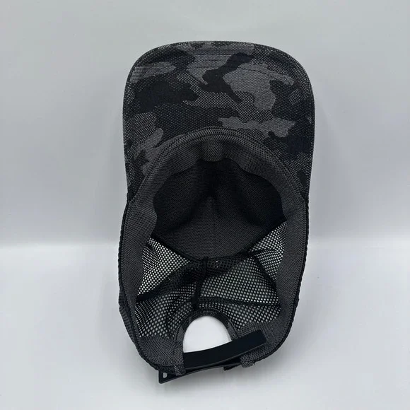 Lululemon Hat Cap SnapBack Men Black Camo Mesh Trucker Adjustable Athletic Gym - Picture 8 of 9